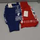 Christmas Dog Sweaters for Small Medium Large Dogs Girl, Soft Warm Pup Dogs Shirt, Turtleneck Double Knitting Collar for Outdoors Playing, Warm Dog Cat Clothes (Red+Blue,XX-Small)