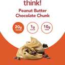 think! Protein Bars, High Protein Snacks, Gluten Free, High Fiber, Peanut Butter Chocolate Chunk, 10 Count (EXP Date: 01/07/26)