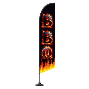 12x2.5 Feet Tall Feather Flags "Tacos & Burritos" - Advertising Replacement Feather Banner - Single Sided Feathers Banners Food Themed - Feathers Flags in Polyester - Flagpole is Not Included