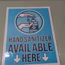 Stockroom Plus 6-Pack Hand Cleaner, Self-Adhesive Vinyl Sticker, Blue, 9×12 inches