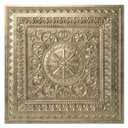 Art3d Drop Ceiling Tiles, Glue up Ceiling Tiles, 2'x2' Plastic Sheet in Antique Gold (12-Pack, 48 Sq.ft)
