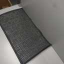 Mibao Front Door Mat, Heavy Duty Durable Welcome Mat for Outdoor Indoor, Dirt Trapper Waterproof Super Absorbent Door Mat for Entryway Outside Patio Porch, 29.5" x 17", Grey