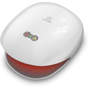 COMFIER Wireless Hand Massager with Heat,3 Levels Compression & Heating,Rechargeable Hand Massager Machine for Carpal Tunnel,Ideal Gifts for Women (White)