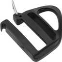LQ Industrial 10PCS 25mm Inner Diameter Black POM Quick Release Hooks Slide Button Bulk Belt Buckle Backpack Clip Suitable for Outdoor Equipment