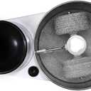 Lakshmi White Black Model 2 L Table Top Wet Grinder with Atta Kneader & Coconut Scrapper | 110 Volt for USA & Canada