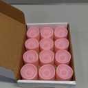 Homemory Pink Tea Lights Candles Battery Operated, 200+Hour Flameless Flickering Fake Electric LED Colored Tealights Candles for Romantic Wedding Decor, Baby Showers, Proposal, Valentine's, 12-Pack