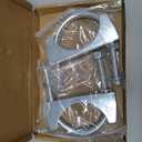 2.5" U-shaped Exhaust Pipe Clamp Mild Steel Muffler Exhaust Clamps with Anti-Rust Coat Pack of 2