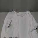 MANGOPOP Womens V Neck Long Sleeve Bodysuit Jumpsuit (Long Sleeve - White
, Size M