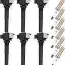 ECCPP UF826 Ignition Coil Coils&iridium Spark Plugs 94372 for Ford Expedition 2018-2020 for F-150 2017-2011 GT 2017-2020 Navigator 2018-2020 V6 3.5L set of 6