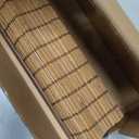 LazBlinds No Drill Bamboo Roman Shades, 27.5" W x 48" H, Malay Umber
