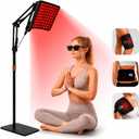 Red Light Therapy for Face and Body, 2-in-1 Adjustable Stand & Wrap Belt, 660nm 850nm Near Infrared Light Therapy Device with 5 Power Modes, 10-90 Min Timer Settings for Skin & Muscle Recovery