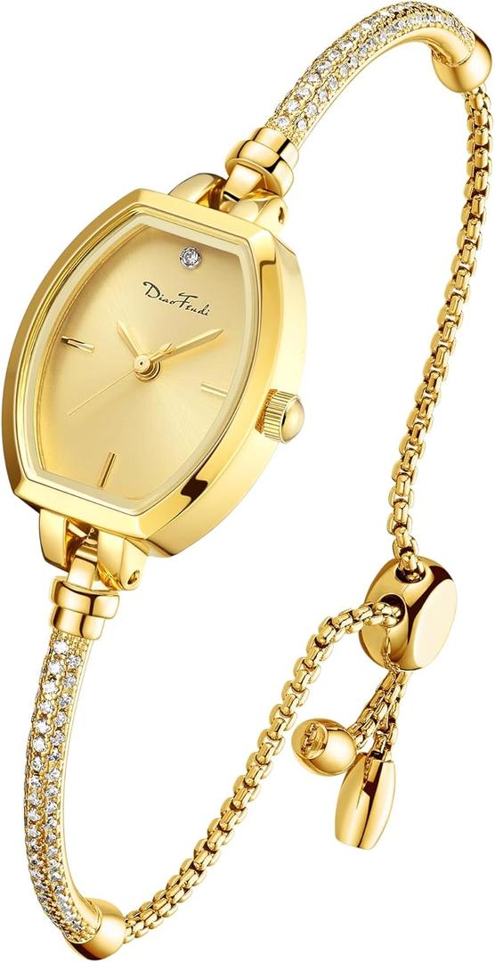 Petite Bracelet Watch for Women, Gifts for Girlfriend Diamond Dress Analog Watch Waterproof