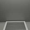 PATIKIL 20" x 20" Aluminum Return Grille, Air Supply Vent Cover Linear Bar Ventilation Grille for Sidewall Wall Ceiling HVAC System, Outer Size: 21.7" x 21.7", White