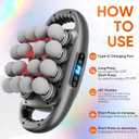 16 Head Massage Gun Deep Tissue, Quiet Back Massager for Pain Relief Deep Tissue with 9 Modes and 9 Intensities for Back, Shoulders, Arm, Legs, Foot, Body