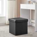 SONGMICS 15 Inches Ottoman with Storage, Foot Rest, 661.4 lb Load Capacity