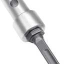 Round Shank Auger Power Drill Adapter,Earth Auger Adapter,Electric Drill to Ground Drill Conversion Head, 2 Slots and 2 Pits, SDS Plus x Fit (4 Slots)