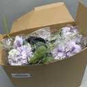 Crowye 16 Bundles Artificial Peony Silk Flower Hydrangea Fake Peony Bouquet Elegant Faux Flowers with Stems for Wedding Table Centerpiece Party Home DIY Decoration (Purple)