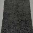 OLANLY Bathroom Rugs 30x20, Extra Soft Absorbent Chenille Bath Rugs, Rubber Backing Quick Dry, Machine Washable Bath Mats for Bathroom Floor, Tub and Shower, Home Decor Accessories, Grey