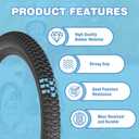 Bike Tires 12.5"/14"/16"/18"/20"x2.125" for Kids Bike, 2PCS Folding Replacement Bike Tire and 2PCS Bike Tubes 12.5"/14"/16"/18"/20" x 1.75-2.125 Inch Fits Most Kids Bikes, with 4PCS Tire Levers