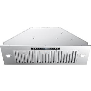 IKTCH 36 inch Range Hood Insert 900 CFM, Ducted/Ductless Convertible Stainless Steel Kitchen Vent Hood, with Gesture Sensing, Touch & Remote Control