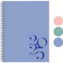 Rileys & Co 2025 Classic Weekly Planner - Annual Weekly & Monthly Agenda Planner, Jan - Dec 2025, Flexible Cover, Notes Pages, Twin-Wire Binding (8.5 x 11-Inches, Blue), 4 PCS
