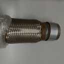 Exhaust Flex Pipe Universal Type 100% Stainless Steel For Heavy Duty and Cars (1 PC, 2.5X6X10 Clamps)
