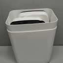 2 Pack 2.7 Gal Bathroom Trash Can with Lid, Automatic Trash Can Small Smart Garbage Can Touchless, Slim Motion Sensor Waterproof Plastic Trash Bins for Bedroom Office Kitchen Toilet (White)