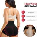 Nebility Tummy Control Underwear for women High Waisted Shapewear Butt Lifting Panties Body Shaper Girdle (X-Large, Black)