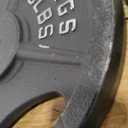 Fitvids Olympic 2-Inch Cast Iron Plate Weight Plate for Strength Training and Weightlifting, Two Hole Style, 25LB Pair