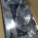 mDesign Small Steel Rectangular 2.4 Gallon/9.1 Liter Garbage Can, Waste Basket for Bathroom, Bedroom, Home Office - Holds Garbage, Recycling, Household Items - Linn Collection - Chrome