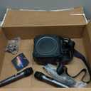 Karaoke Machine, Portable Bluetooth Speaker with 3 Wireless Microphones for Adults & Kids with Lights, Karaoke Microphone with PA System Supports USB/TF/FM/AUX for Home Party Home System Packages (Dark Black-3Mics)