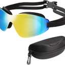 Tripsky Swim Goggles, Rimless polarized swimming goggles for Adult Men Women Youth (Aqua - Streamline Performance)