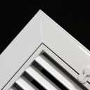 HVAC Premium 16" X 16" Aluminum Return Filter Grille for 1" Filter - Easy Airflow - Linear Bar Grilles [Outer Dimensions: 18.5"w X 18.5"h]