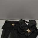 Womens One Piece Swimsuits with Cover Up Halter Backless Summer Beach Vacation Party Sexy V Neck Starfish Bathing Suit (Small, Black)