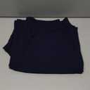 Aro Lora Womens Plus Size 2 Piece Outfits Pantsuits Long Sleeve Ruffle Irregular Hem Open Front Blazer Pant Set (3X-Large, Navy Blue)