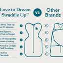 Love to Dream Swaddle UP, Baby Sleep Sack, Self-Soothing Swaddles for Newborns, Get Longer Sleep, Snug Fit Helps Calm Startle Reflex, New Born Essentials for Baby, 1.0 TOG, 5-8.5 lbs, Oatmeal