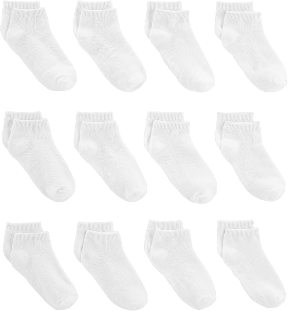 Simple Joys by Carter's Baby Boys' 12-Pack Socks (White) 2-3T