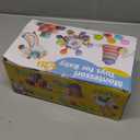 Baby Toys 6 to 12 Months, 5 In 1 Montessori Toys for 1 Year Old, Incl Travel Pull String Toy & Rattle Teether & Stacking Baby Block & Soft Infant Ring & Sensory Ball for Toddler 0-3-6-9-12 Month