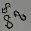 Navona 20 Pcs S Hooks for Hanging Heavy Duty, 3.5-inch Heavy Duty Metal S Hook with Safety Buckle, Suitable for 0.5 inch Rods, S Hook for Hanging Plants, Closet, Kitchen Utensil, Pot, Pan, Bags