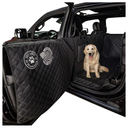Ruff Liners XL Floor Cover with Door Protection, Black – As Seen on Shark Tank – Fits Full‑Size Crew Cab Trucks with Fold‑Up Seats, Waterproof & Machine Washable – Sturdy XL Dog Hammock for Truck