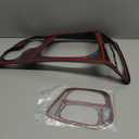 JWWY for Challenger Gear Shift Lever Shifter Transmission Gear Selector Gearstick Selector Lever Panel Trim for 2015-2025 Dodge Challenger Interior Accessories, ABS Carbon Fiber 2Pcs