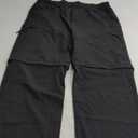 Men's Convertible Hiking Pants Quick Dry Cargo Pants Lightweight Tactical Pants for Outdoor Fishing Traveling (818black)