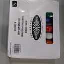 25 Foot C9 Multi Ceramic Christmas String Light Set  Opaque Bulbs  Roofline Light String  Green Wire