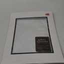Gallery Solutions White and Black Custom Bevel Cut Double 11x14 8x10 Opening Picture Frame Mat, 8 inches x 10 inches