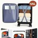Carry on Luggage Airline Approved 22x14x9, 20 Inch Expandable Hardside Suitcases with Spinner Wheels, Front Business Pockets Carry on Suitcase for Women Men with TSA Lock, Lightweight Travel Luggage