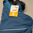 Lelepet Dog Coat for Large Dogs Waterproof Dog Jacket with Harness Built in Reflective Windproof Fleece Jacket with Zip Warm Winter Coats for Dogs Cozy Thermal Pet Snowsuit, Border Collie, Blue, XL