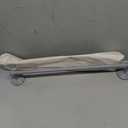Allied Brass QN-41-BB-24-GYM 24 in. Que First Collection Back to Back Shower Door Towel Bar, Matte Gray