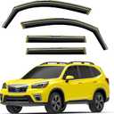 in-Channel Window Rain Guards Intended for Subaru Forester 2019 2020 2021 2022 2023 2024 Extra Durable Window Deflectors Vent Visors Shades Exterior Car Accessories - 4 pcs