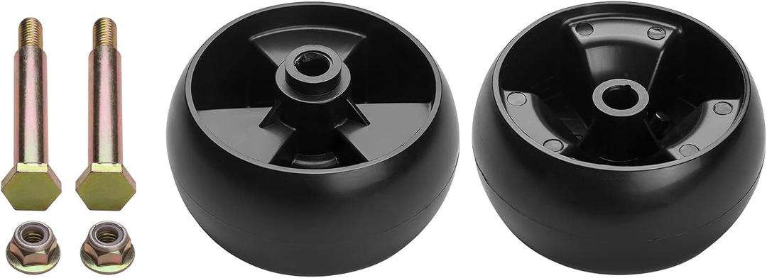 Deck Wheels Fit for Cub Cad Mower - Deck Roller Gauge Wheels Compatible with Cub Cad Troy Bilt Craftsman HU Lawn Mower Tractor, Work with 42" 46" 48" 50" 54" Deck, Replaces 734-04155 Toro 112-0677