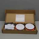 Kidde Smoke Detector, AA Battery Powered LED Status Lights, 85 dB Alarm, 5-inches, 20SDR, 3 Pack, EXP: 10 Years After Installation 